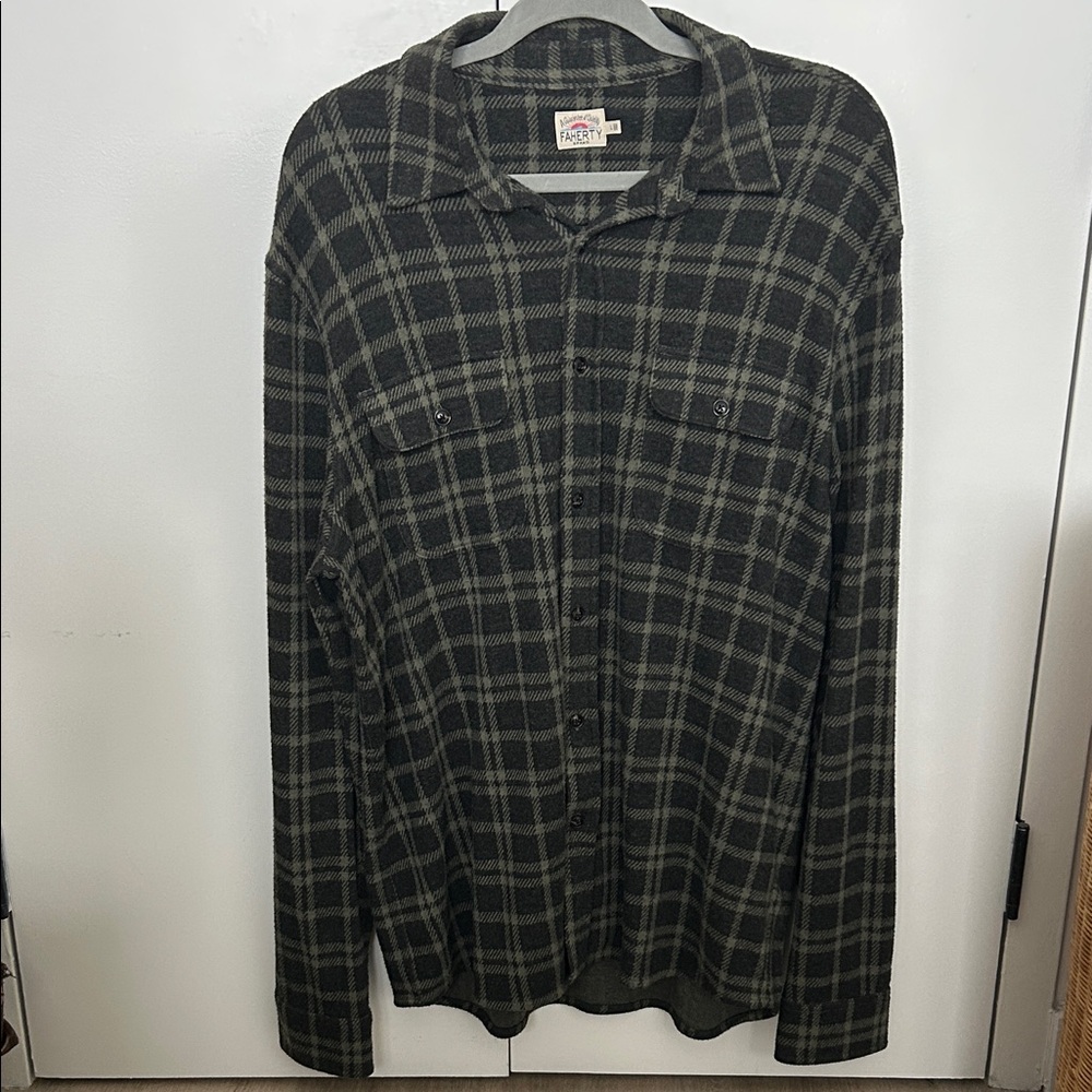 Olive and Gray Faherty Legend Shirt
